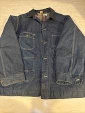 Vintage Sears Blanket Lined Denim Chore Jacke...
