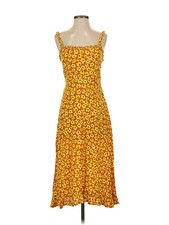 Faithfull the Brand Women Yellow Casual Dress 4