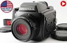 [N MINT] PENTAX 645 Film Camera SMC A 75mm F/2.8 MF Lens + 120 Insert From JAPAN