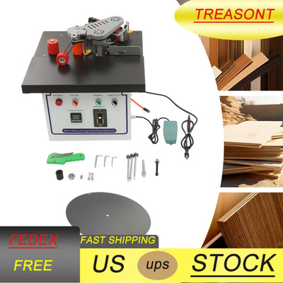 1200W 110V Portable Edge Bander Machine Double Side Gluing Wood Banding Machine