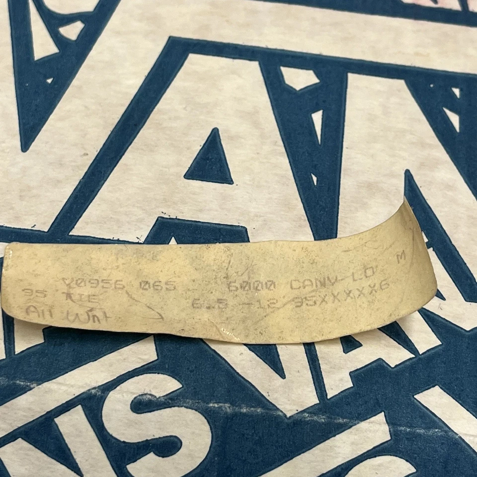 Zapatillas blancas de caña baja estilo Vans 95 vintage años 80 talla 6,5 hechas en EE. UU. patinador Foto 2 de 4