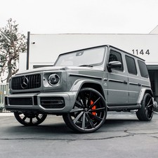 24 Koko Kuture Kapan Black 24x10 Wheels Rims Fits Benz G500 G550 G55 G63 G65
