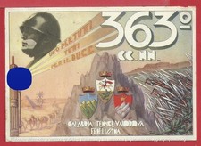 cartolina coloniale 363° Battaglione Camice NN. in Egitto profilo Mussolini 1937