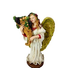 Vintage Clothtique Possible Dreams 2001 Angel Harvest Cornucopia Candleholder