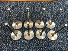 8 Used Manley Titanium Intake Valves 2.250-5.350- .3415 Crn Coated Bbc