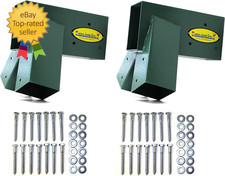 Easy 1-2-3 A-Frame 2 Brackets for Swing Set with All Mounting Hardware, Green