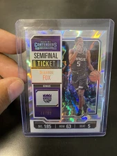 2023-24 Panini Contenders Semifinal Ticket 44/99 De'Aaron Fox #40 Kings Spurs