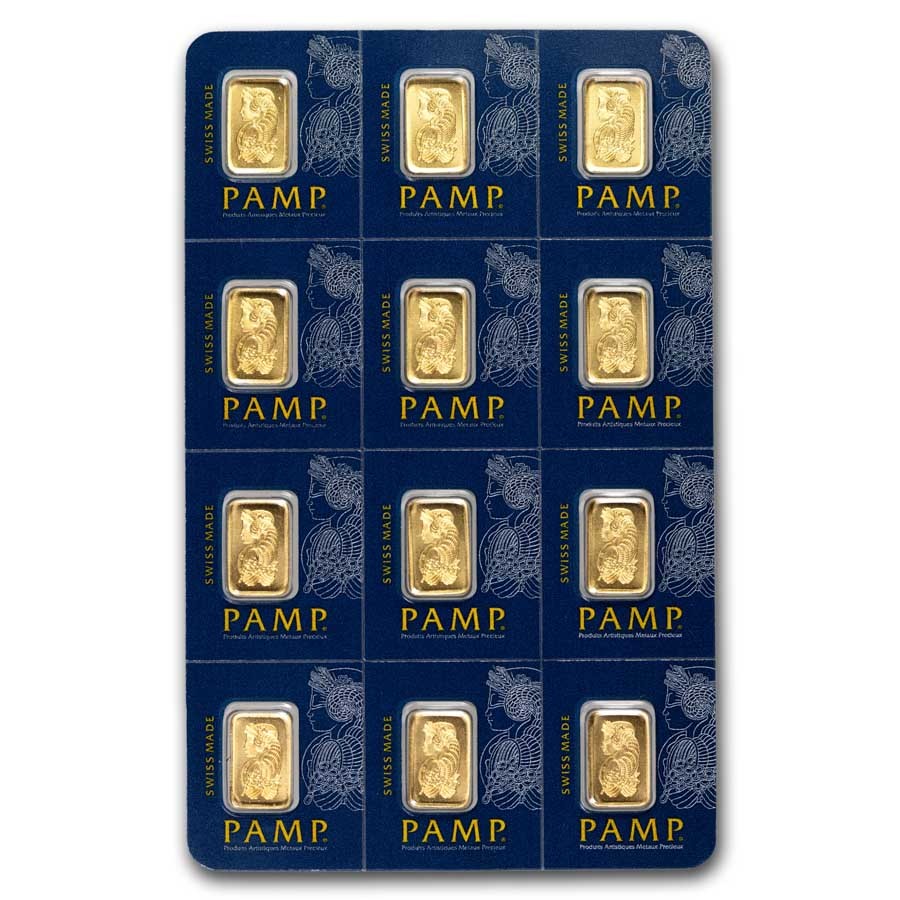 12x1 gram Gold Bar PAMP Suisse Multigram+12 (In Assay) | eBay