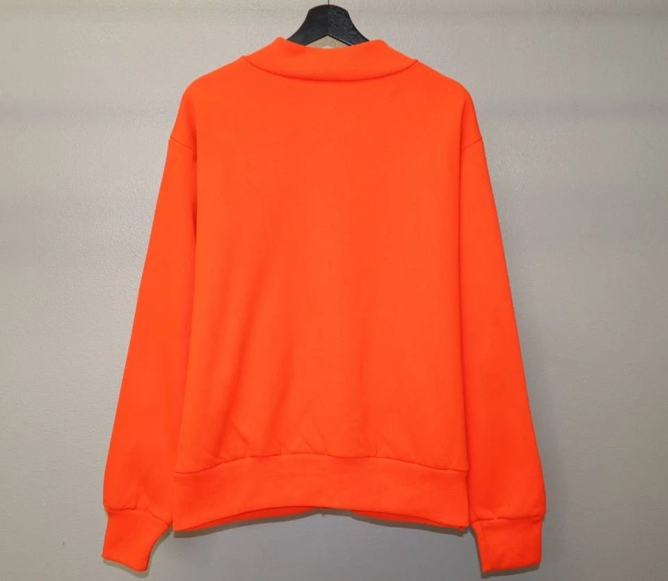 Винтажная мужская толстовка с капюшоном на молнии Camber США L оранжевая куртка с подкладкой - Изображение 3 из 4