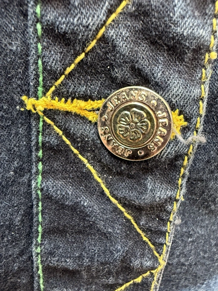 Conjunto maxi falda chaqueta vaquera vintage Coogi para mujer elástica talla XL (17) Foto 4 de 4