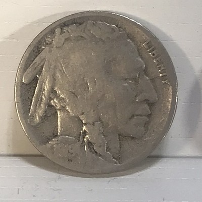 1919 D Early Date Better Date Buffalo 5 cent Nickel Free Shipping B
