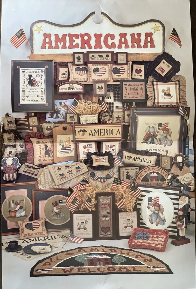 Star Spangled Country - Alma Lynne Cross Stitch Patterns ALX-66 1987 - Patriotic - Image 3 of 3
