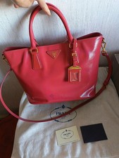 Prada Saffiano Vernic Tote Bag