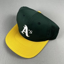 Vintage Oakland Athletics Hat Snapback Green Yellow G-Cap A's MLB Baseball 90s