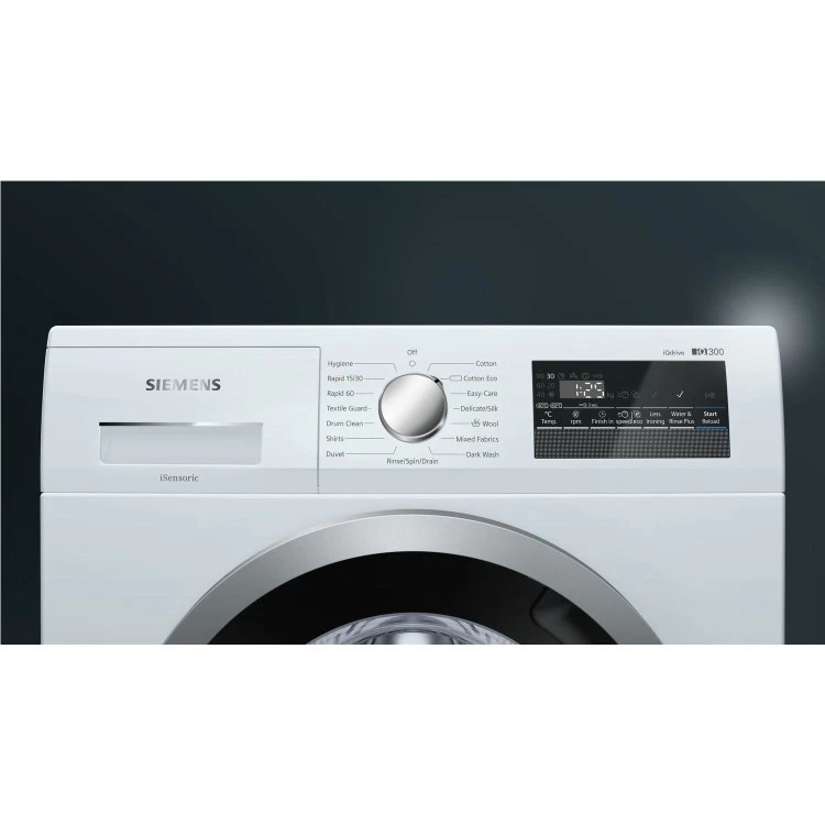 Siemens WM12N201GB iQ300 8KG Free Standing Washing Machine 1200RPM - White - Image 4 of 4