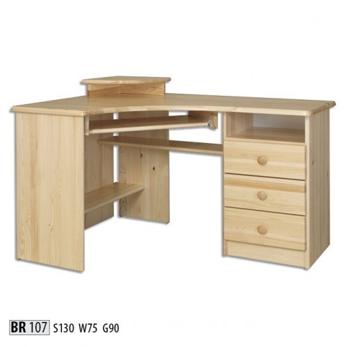 Schreibtisch Tisch Holz Schreibtisch Tische Ecktisch Computer Massiv Echtholz-image
