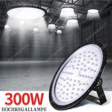 300W UFO LED High Bay Light Warehouse Shop Gym Industrial Light Fixture 30000LM