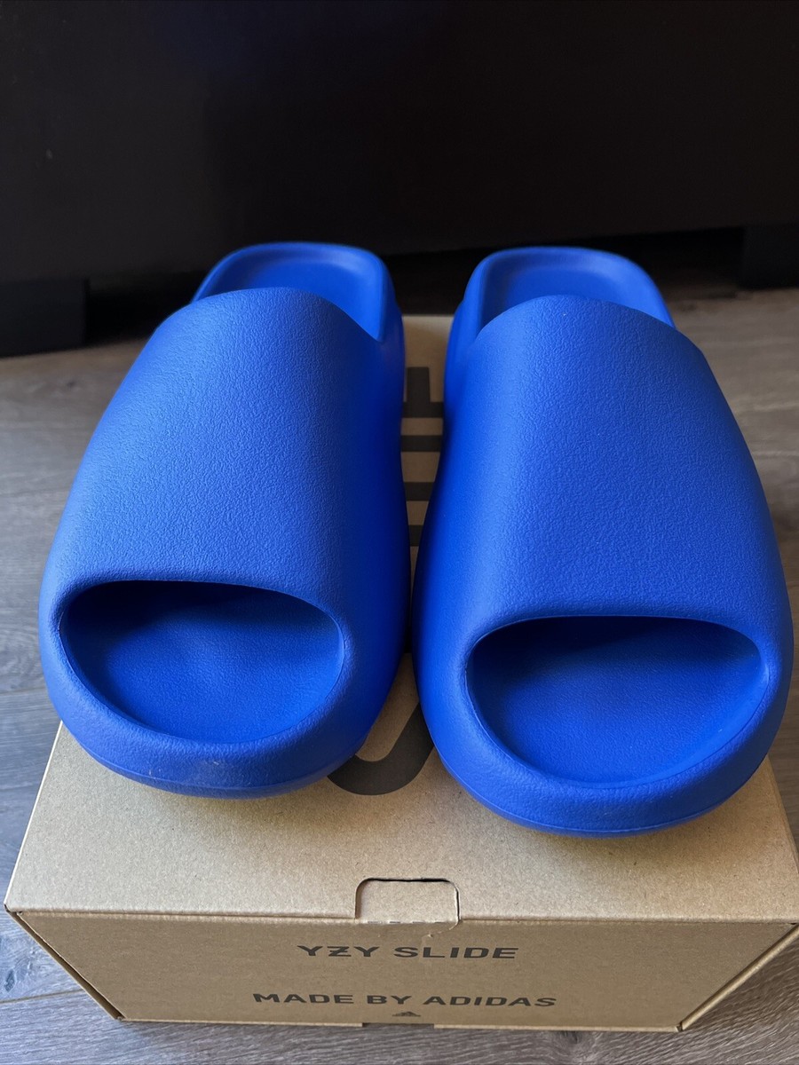 NEW - ADIDAS YEEZY SLIDE (AZURE BLUE) - MEN'S SIZE 9 - (ID4133) | eBay