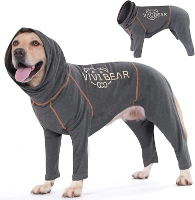 TOPSOSO Body Post Operatorio Cane Protezione Efficace delle Ferite (Grigio XL)