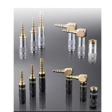3.5mm 4.4 2.5mm Female Male Stereo Audio Cable Headphone Jack Plug Connector Lot