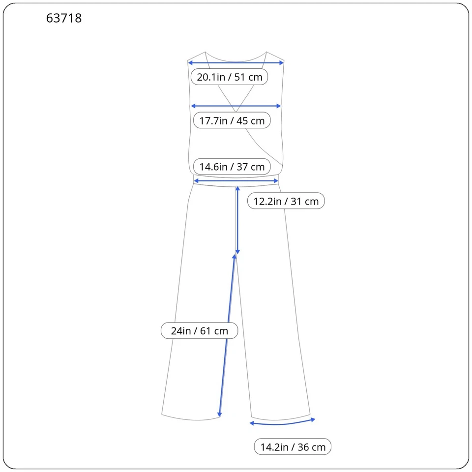 SANDRO Gaia Jumpsuit Damen (EU) 38 Weit Bein Goldkette Plissee Logo Schwarz - Bild 3 von 4