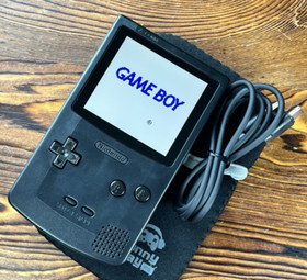 Black 💎 FPGBC Gameboy Color GBC Funnyplaying IPS Screen USB-C Rechargeable