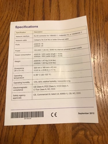 Netgear Connect With Innovation…JFS516 Instruction Manual Only Ships N 24h - Picture 2 of 2