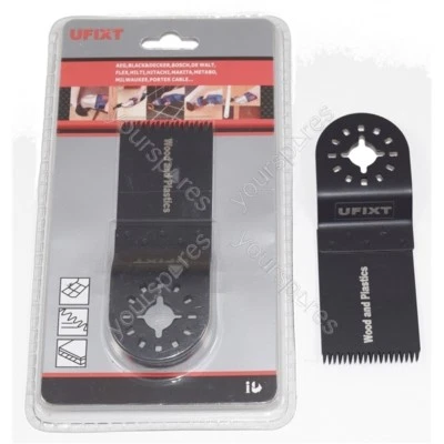 UFIXT Multi Tool Blade 35mm Wide Course Cut HCS For Wood And Plastic