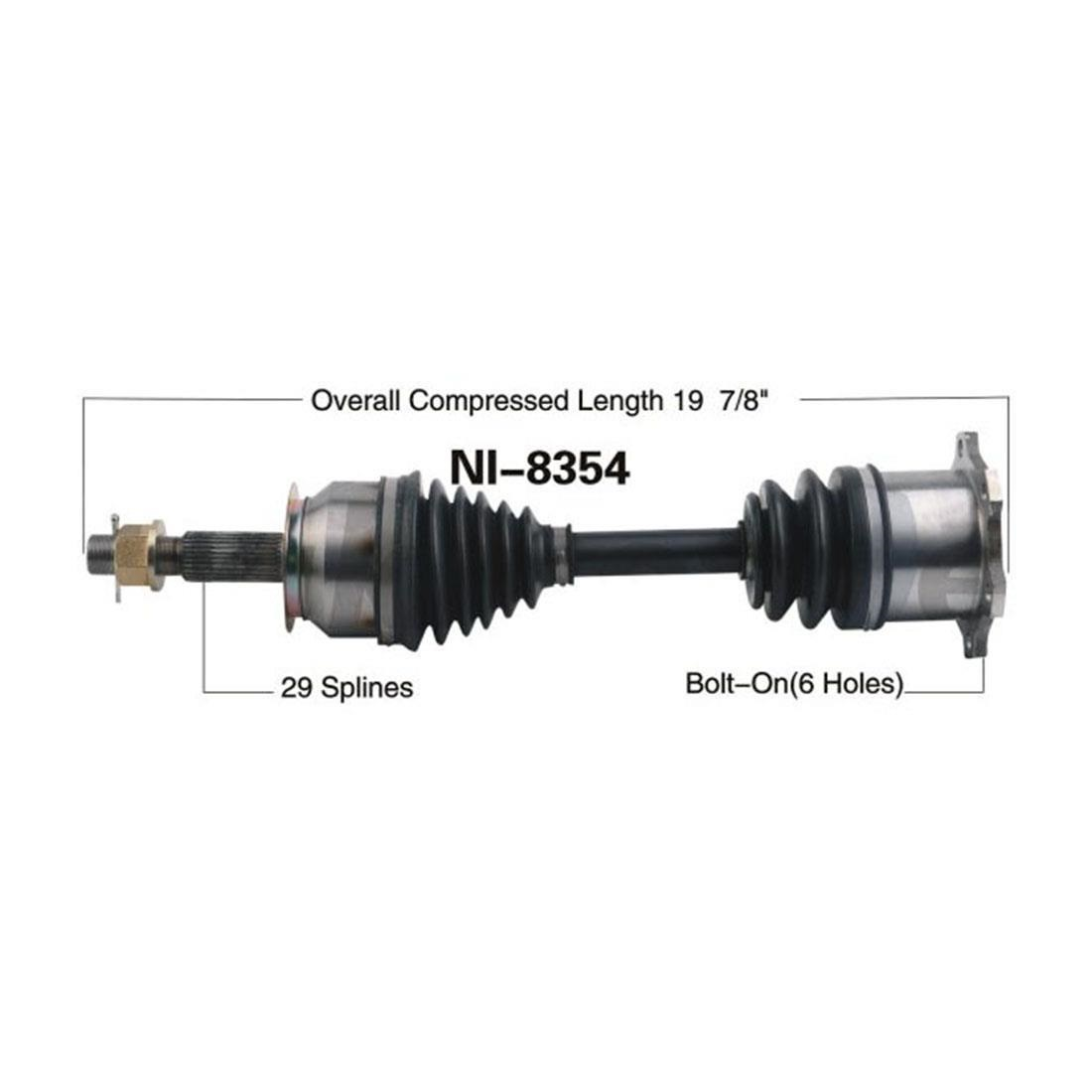 Front Left/Right CV Axle CV Joint NI8354 for Nissan