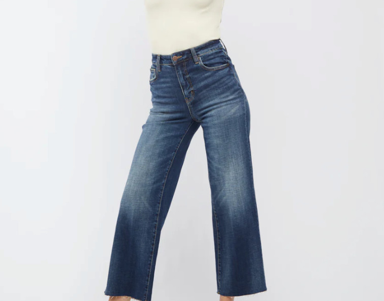 Oliver Logan Aberdeen High Rise Crop - Women's 25 - Dark Aged Vintage Color