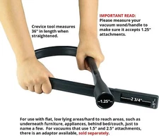 Under Appliance Dryer Refrigerator Fridge Chair Sofa Furniture Vacuum Wand Tool