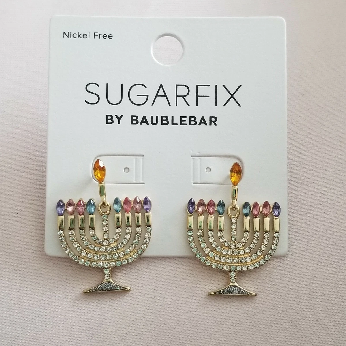 Baublebar menorah earrings deals