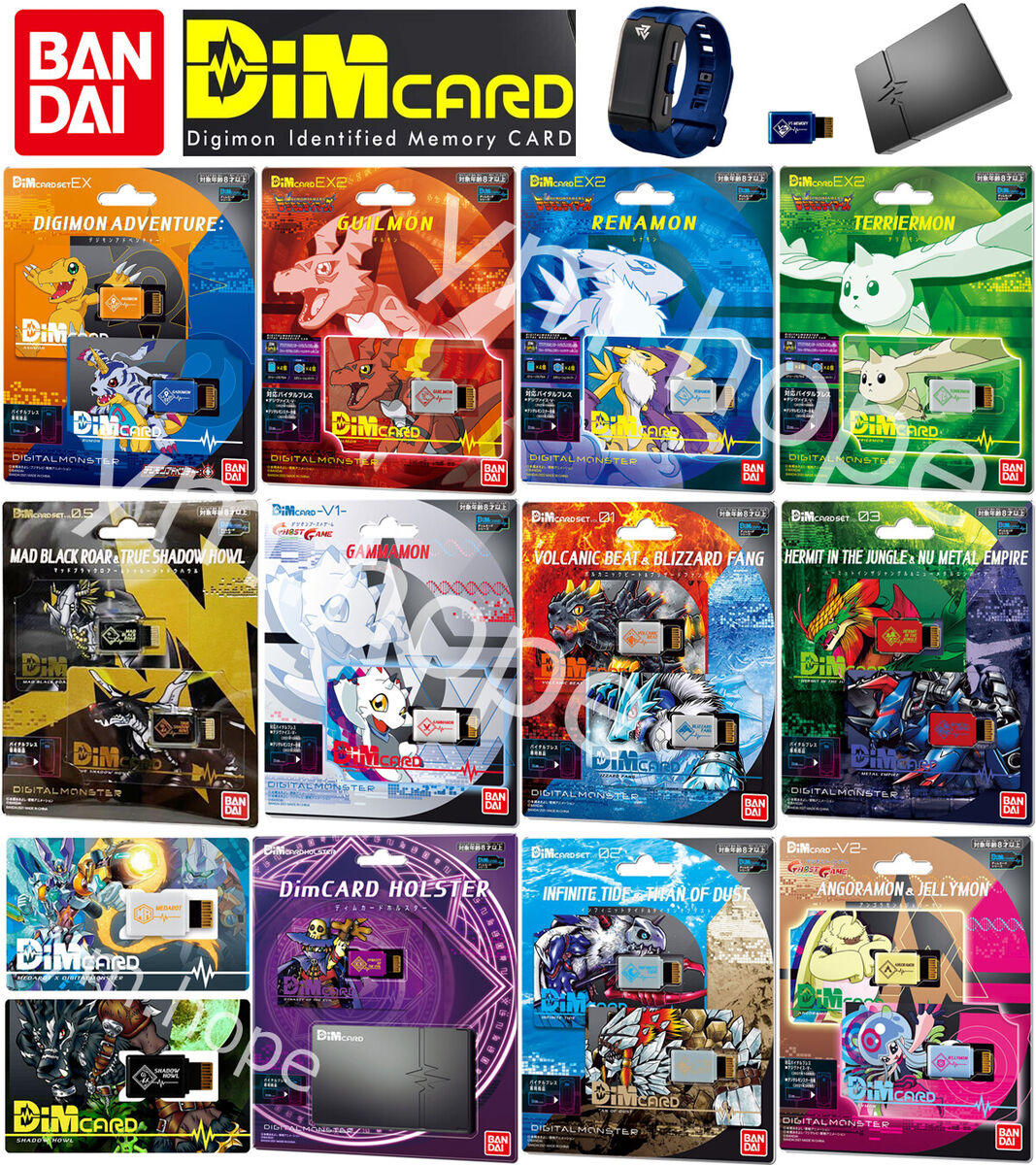 DIGIMON DIM CARD VITAL BRACELET DIGIMON ADVENTURE BANDAI DIGIMON DIM CARD VITAL BRACELET DIGIMON ADVENTURE BANDAI