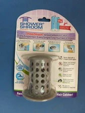 Shower Shroom Strainer Hair catcher Fits any standard 2" Drain.  NEW