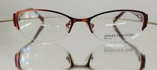 Original JONES NEW YORK J128 Petite Eyeglasses 48-16-130 NEW Burgundy metal