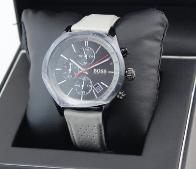 hugo boss grand prix watch grey