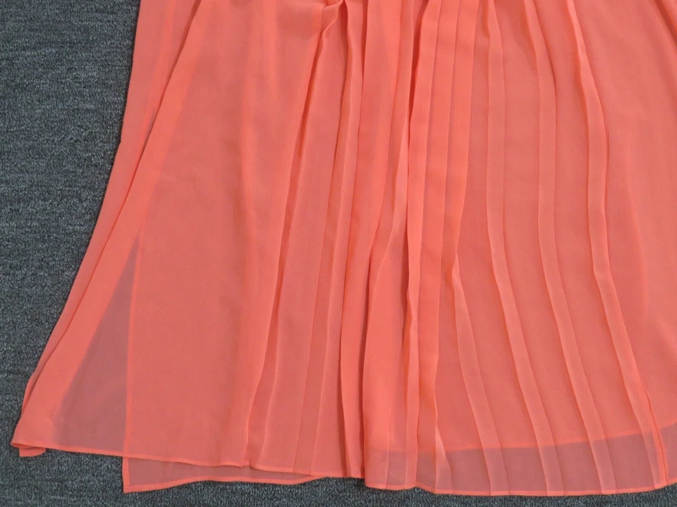 Falda Larga Mossimo Para Mujer XL Pull On Forrada En Capas Rosa Melocotón  Foto 3 de 4