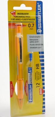 Vintage Staedtler Mars Star 779 0,7 mm Druckbleistift Gelb mechanical pencil