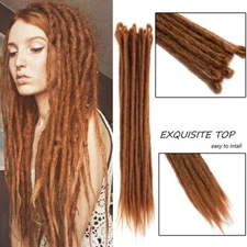 5Pieces Brown Synthetic Dreadlocks SE Dreads Handmade Dreads Extensions As Human
