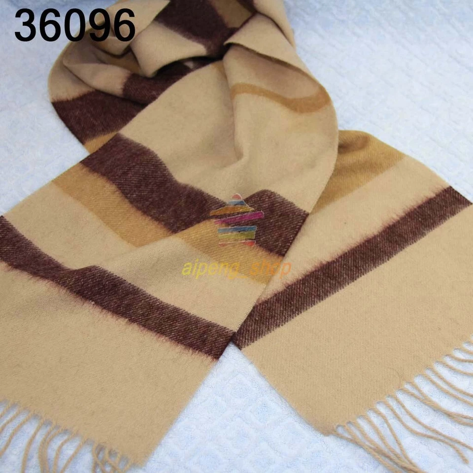 Sale New Vintage Mans Cashmere Wool Warm Striped Scarves Scarf GIFT 096 - Image 3 of 4