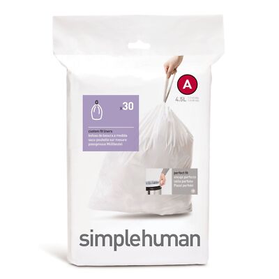 Simplehuman Passgenaue Müllbeutel Code A 30 Stück