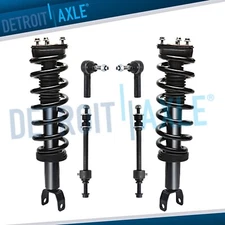 4WD Front Struts & Coil Spring Sway Bars Tie Rods Kit for 2013 - 2018 Ram 1500
