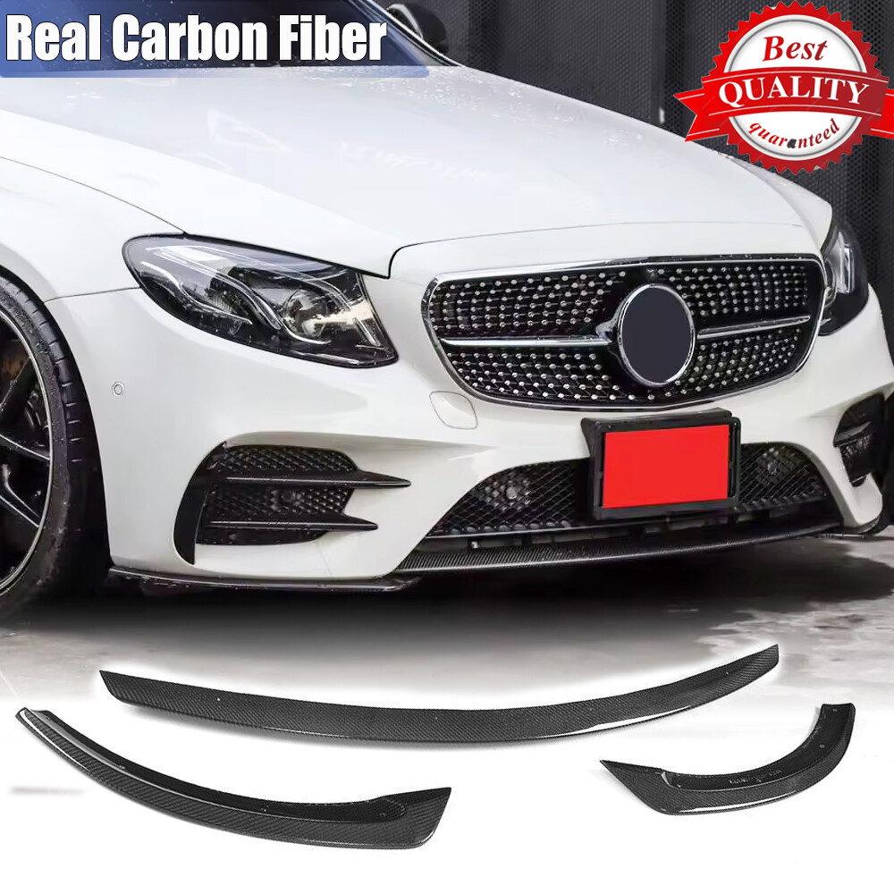 Real Carbon Front Bumper Lip for Mercedes-Benz E-Class W213 E300
