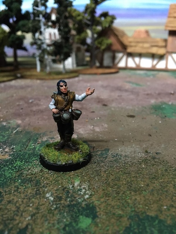 Elf half-elf 28mm bongos bard 3D resin new hand painted D&D Pathfinder NPC D&D