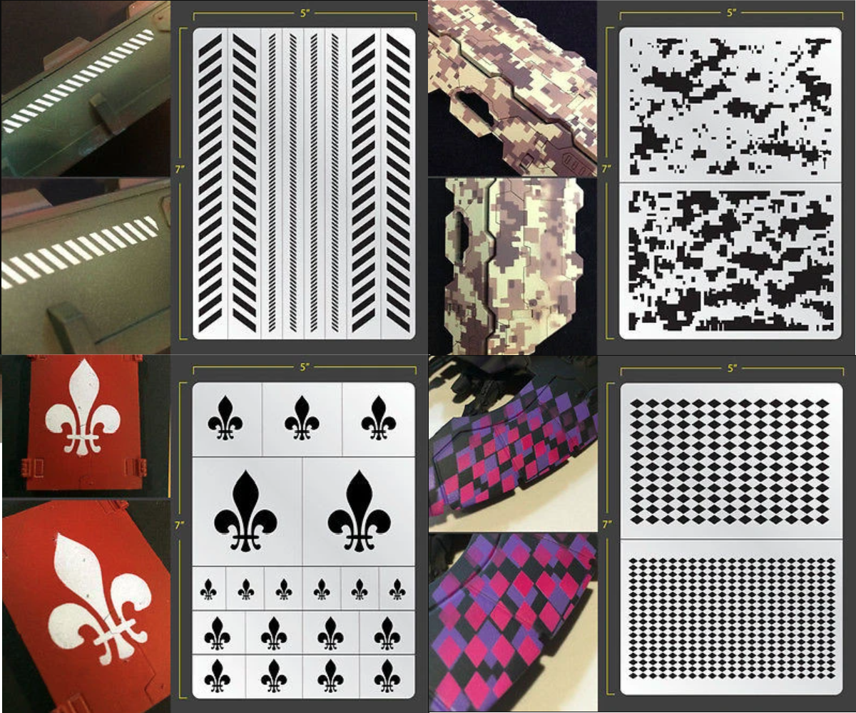 Fallout/Chapter Customizer Airbrush Stencils For W40k ,Sci Fi/Fantasy Miniatures | eBay fallout-chapter-customizer-airbrush-stencils-for-w40k-sci-fi-fantasy-miniatures-ebay