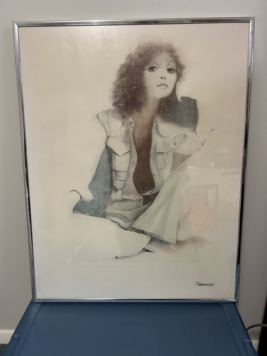Christine Rosamond Art Framed Summer Mood Retro 70s Vintage