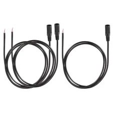 3pcs DC Power Pigtails Cable 5.5 x 2.1mm Female Barrel Plug Connector to Bare...