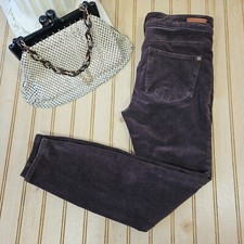 Pilcro and the Letterpress Size 26 Brown Corduroy High Rise Skinny Pants Stretch