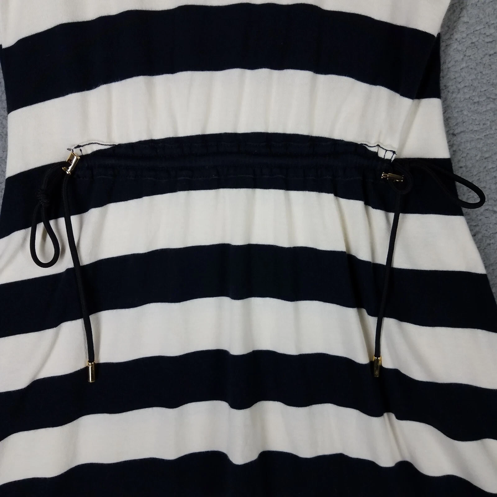 Abito Kate Spade donna medio righe casual viaggio resort nero bianco comodo