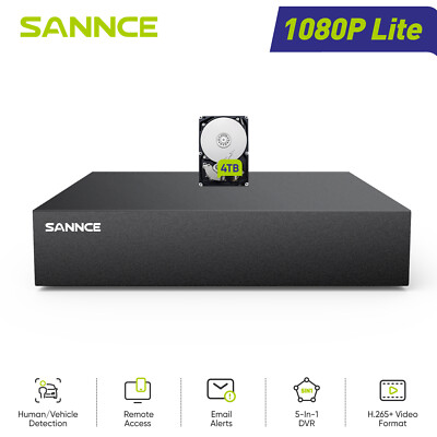 SANNCE 5IN1 8CH 16CH 1080P Lite DVR Home Video Recorder for CCTV Security System